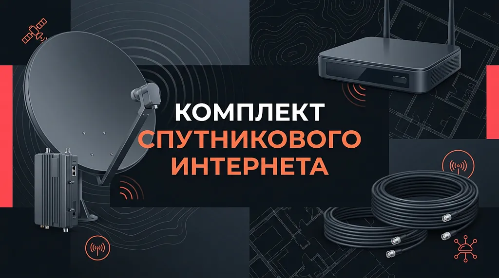 Комплект оборудования для спутникового интернета